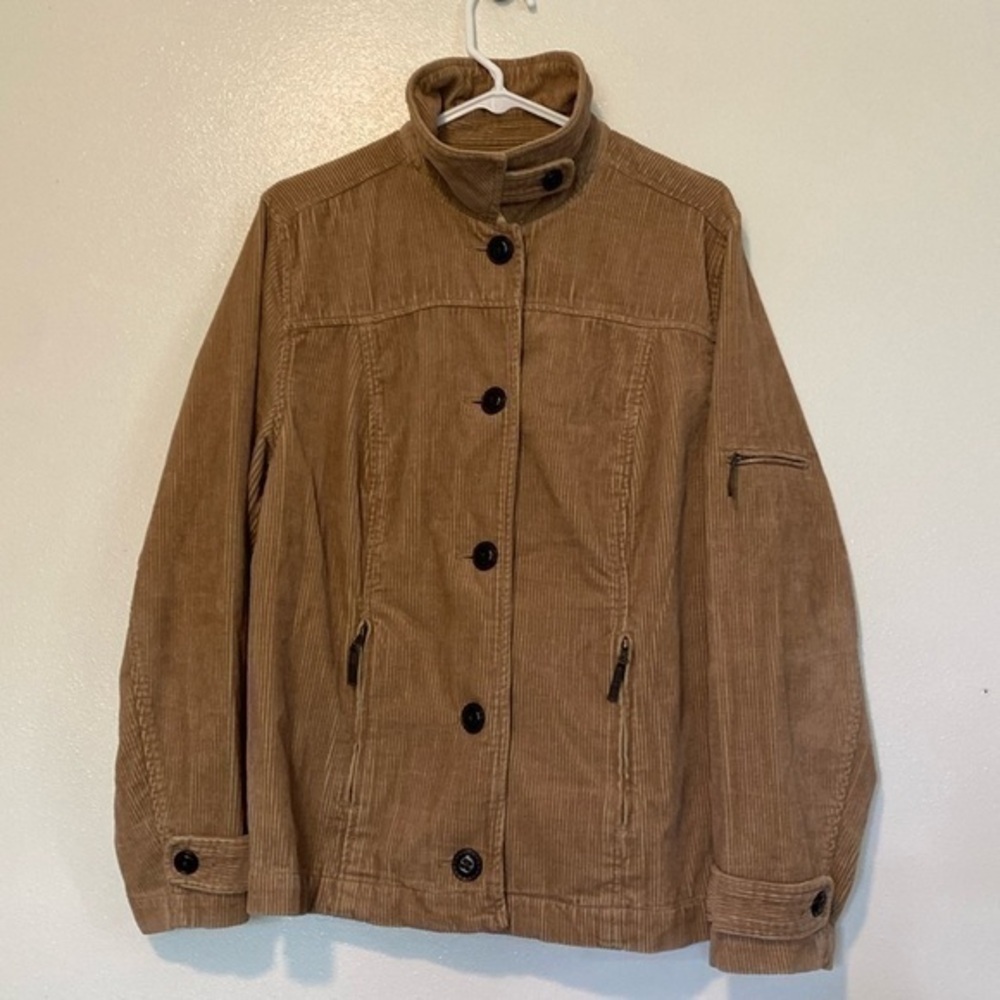 RELATIVITY  Corduroy Button Front pocket coat Jacket 100% cotton 1xl